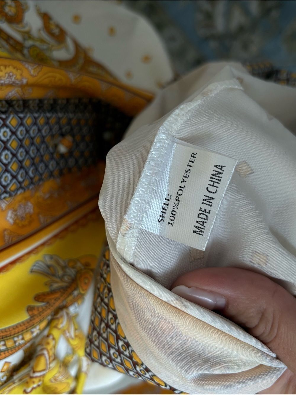 White and Yellow Printed Maxi Shirt Dress with Matching Belt Size 6 - Picture 15 of 16